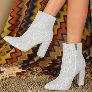 Never worn glitter boots